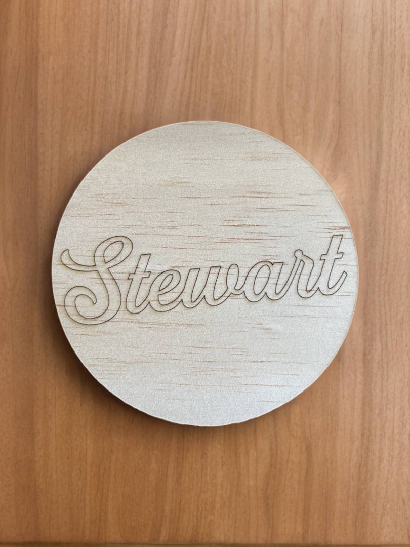 Custom Wood Name Plates