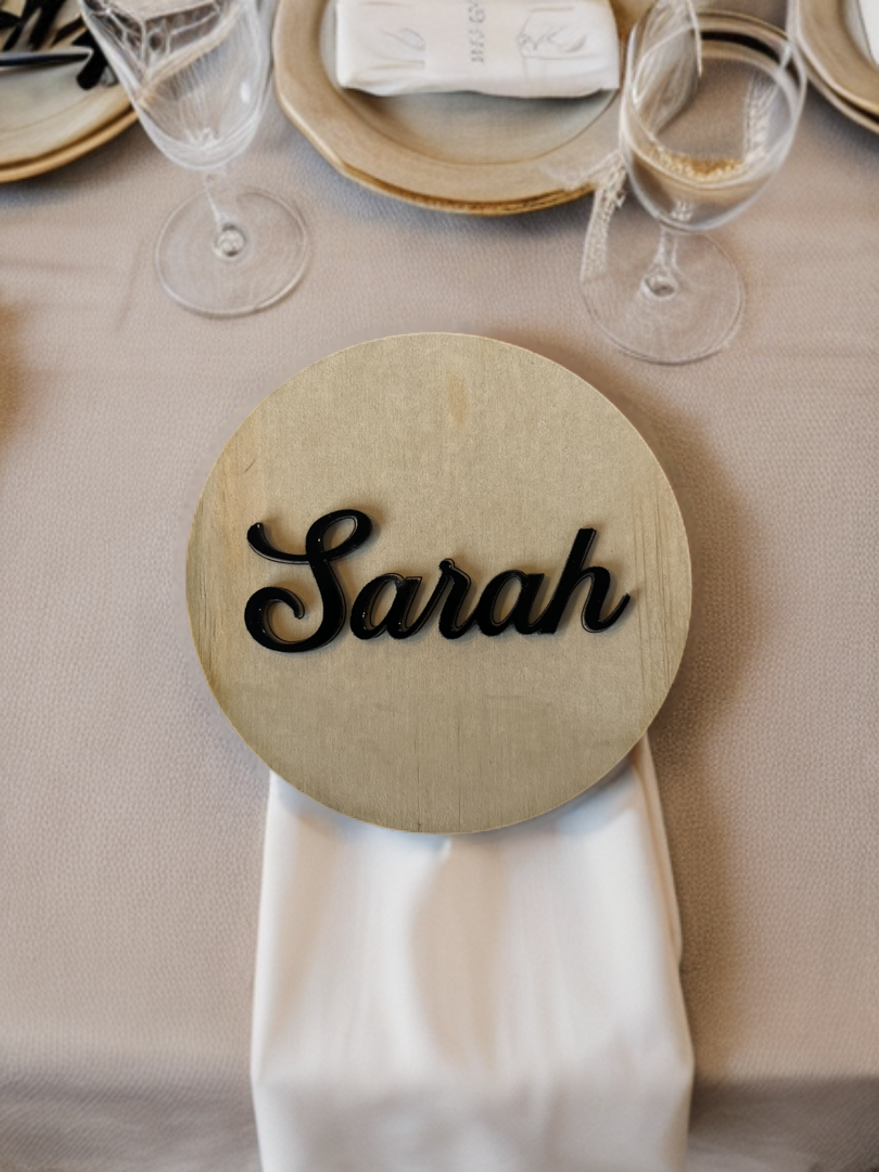 Custom Wood Name Plates